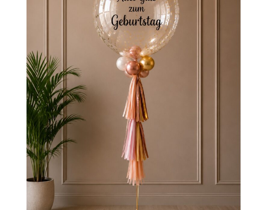 Maxi Bubble-Ballon – Freude